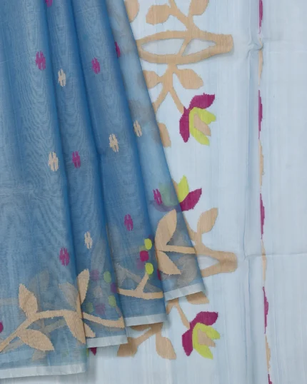 Blue Bengal Jamadani Saree