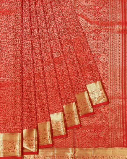 Red Kanchipuram Silk Saree