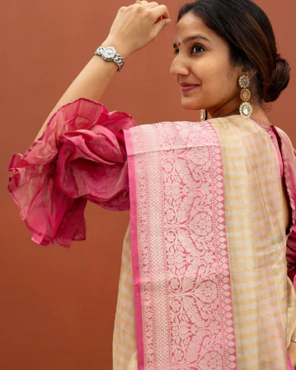 Banaras tissue brocade silk Saree