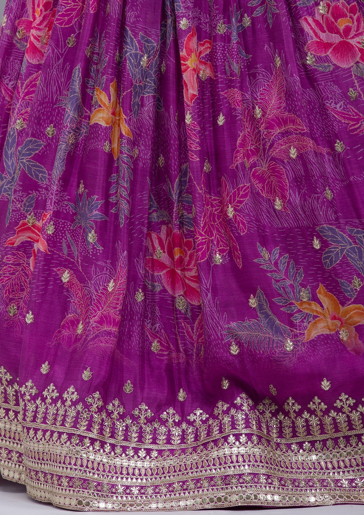 Sequins Georgette Readymade Lehenga - Image 26
