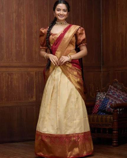 Banarasi Semi-stitched Lehenga