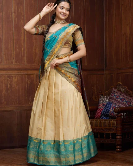 Banarasi Semi-Stitched Lehenga