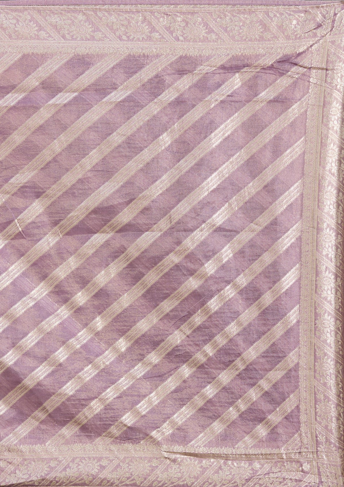 Dark Lavender Sequins Soft Raw Silk Readymade Lehenga - Image 10