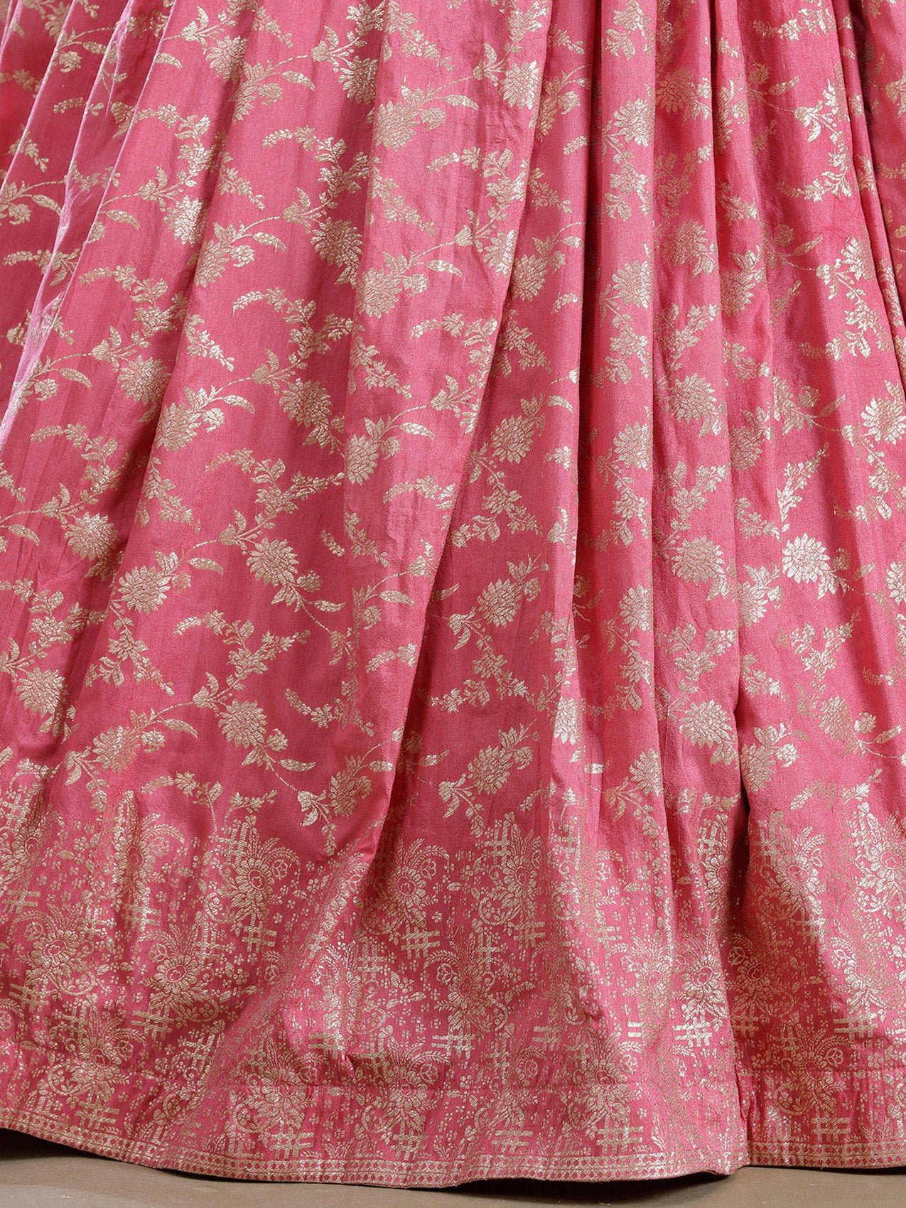 Dark Lavender Sequins Soft Raw Silk Readymade Lehenga - Image 16