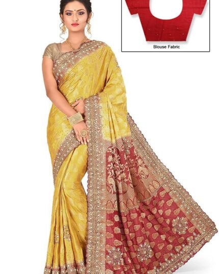Yellow Art Silk Kancheepuram Saree Festive Wear