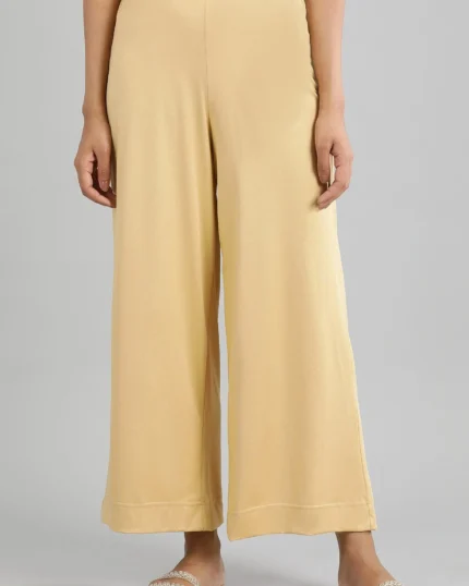 Casual Regular Fit Solid Palazzos
