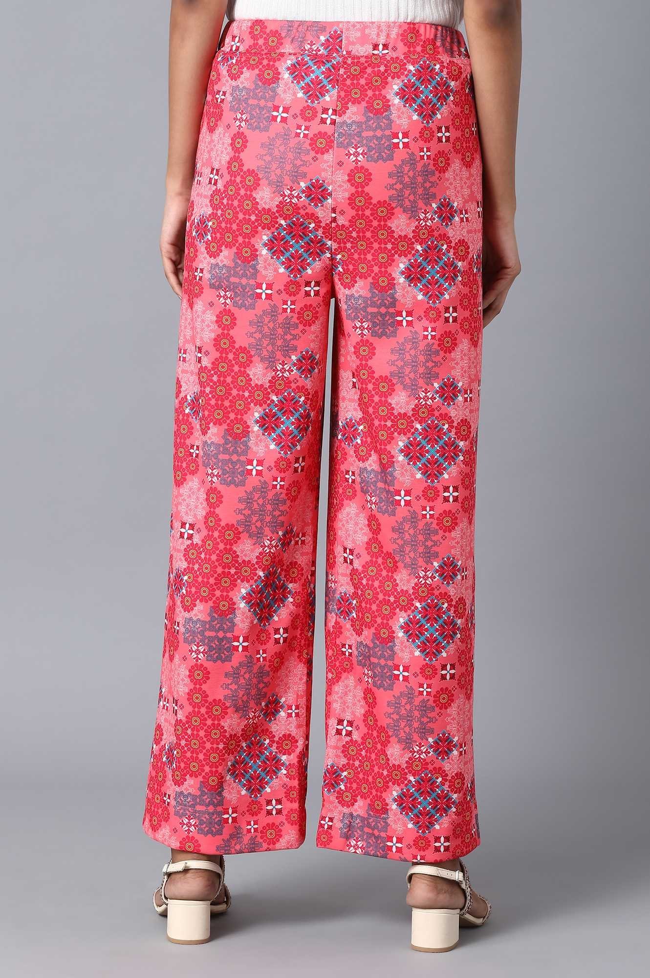 Red Loose Fit Palazzo - Image 3