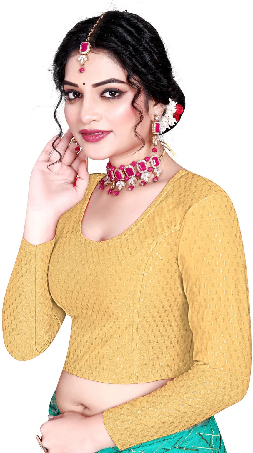 Full Sleeve Round Neck Women Blouse - Image 2