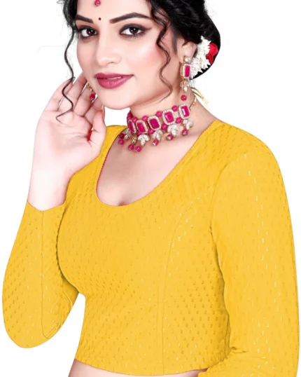 Full Sleeve Round Neck Women Blouse