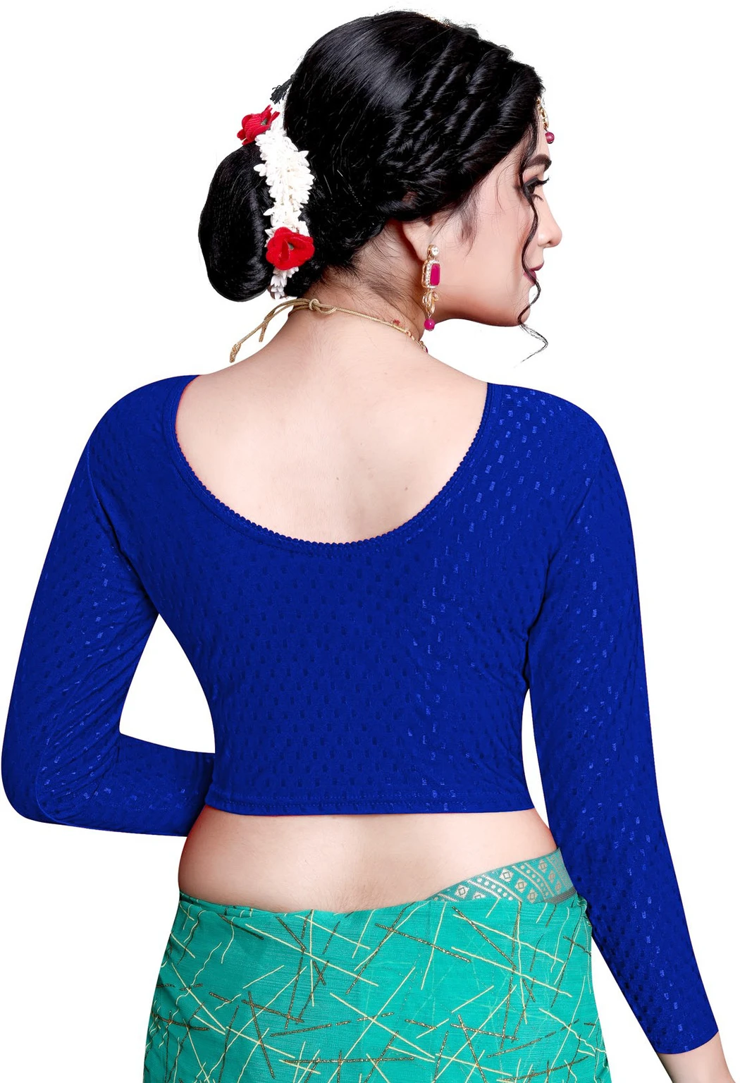 Full Sleeve Round Neck Women Blouse - Image 3