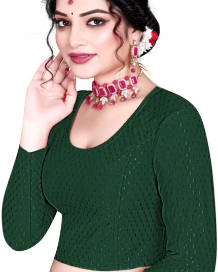 Full Sleeve Round Neck Women Blouse