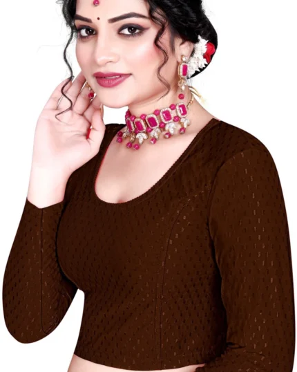 Full Sleeve Round Neck Women Blouse