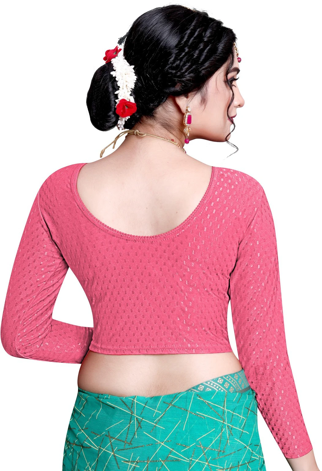 Full Sleeve Round Neck Women Blouse - Image 3