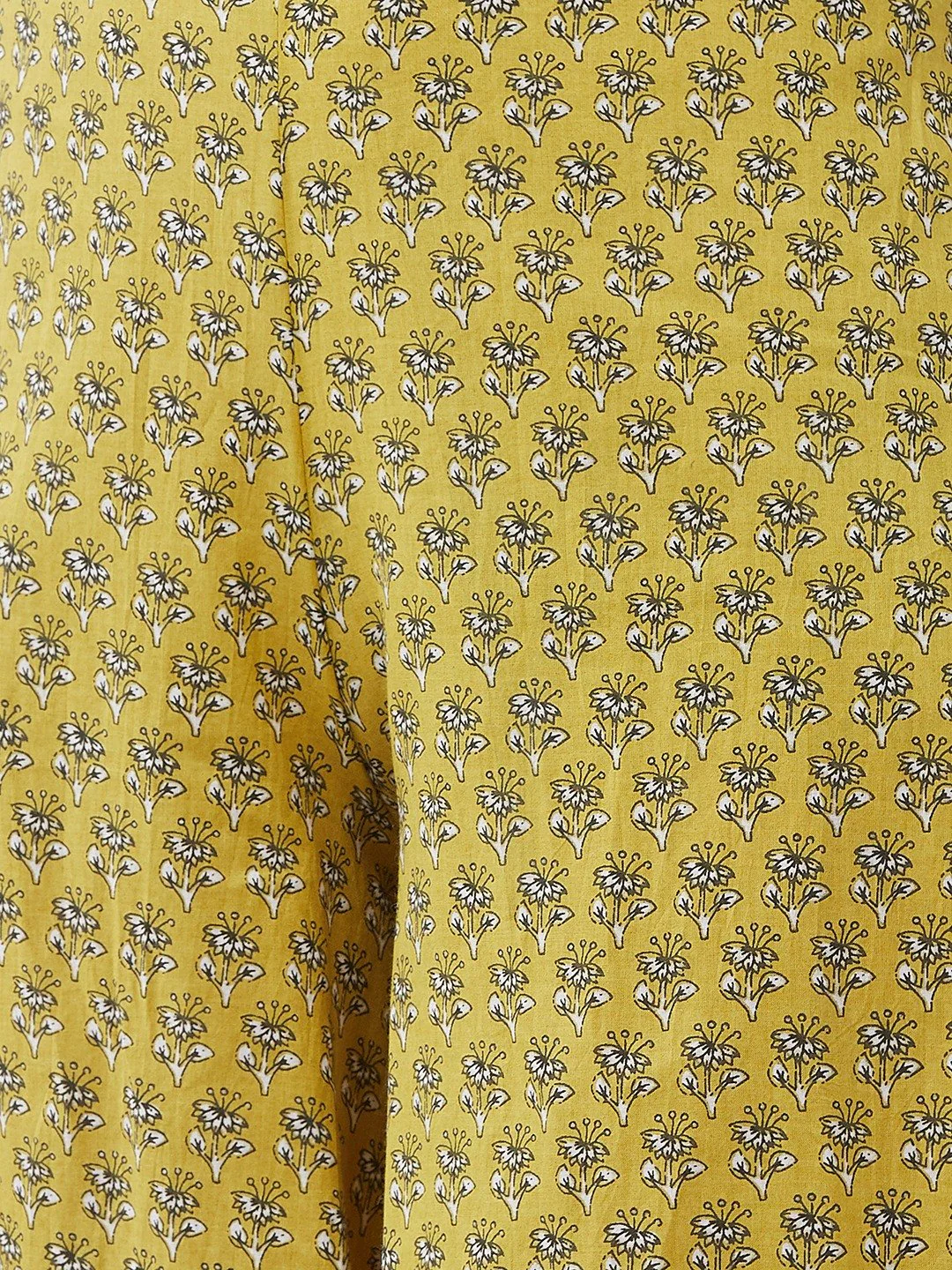 Yellow Printed Kalamkari Handloom Palazzo - Image 6