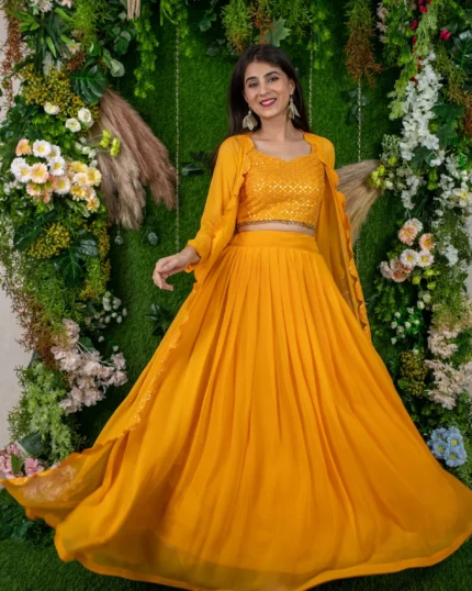 Daffodil Yellow Lehenga