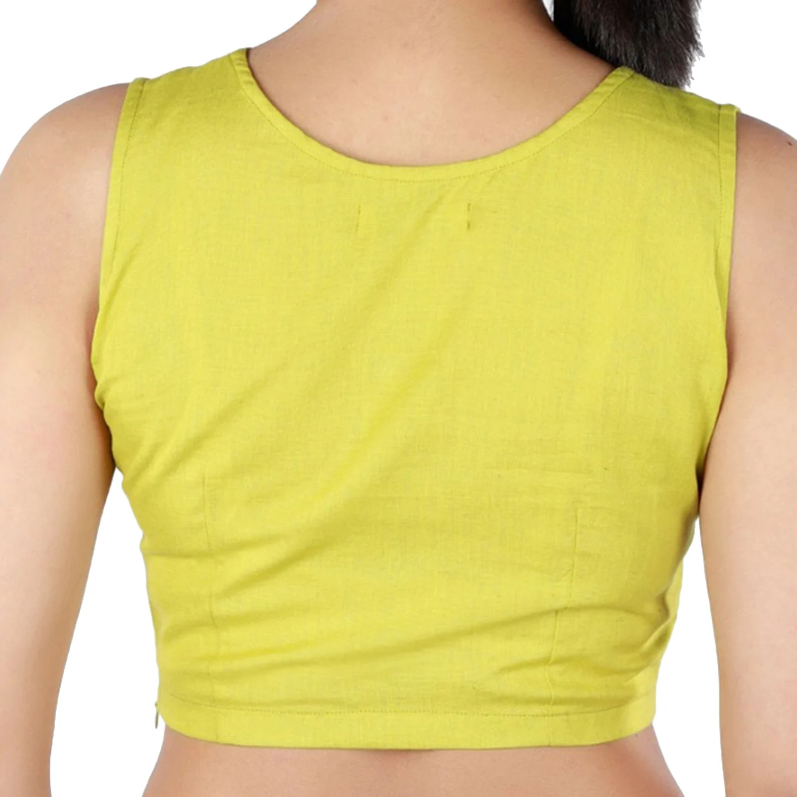 Women's Cotton Blouse, Stitched Sari Top, Lehenga Blouse - Image 3