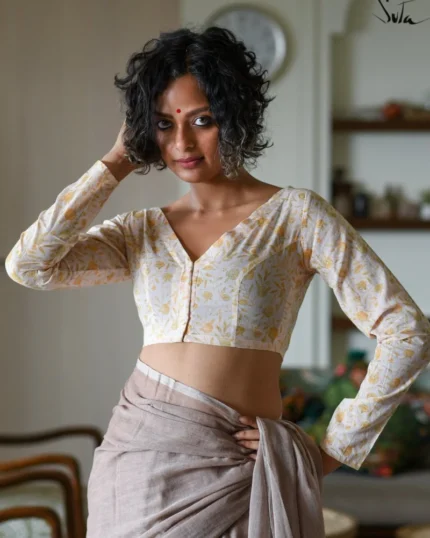 Morning Primrose Cotton Blouse