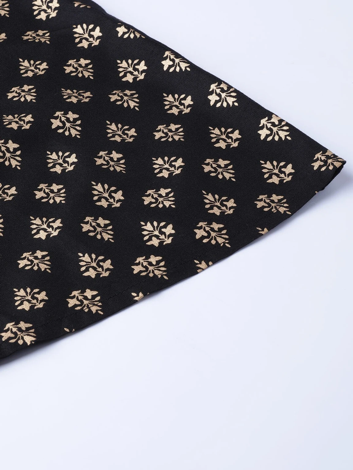 Women Flared Black Viscose Rayon Palazzos - Image 4