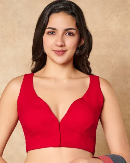V-Neck Western Style Women Blouse