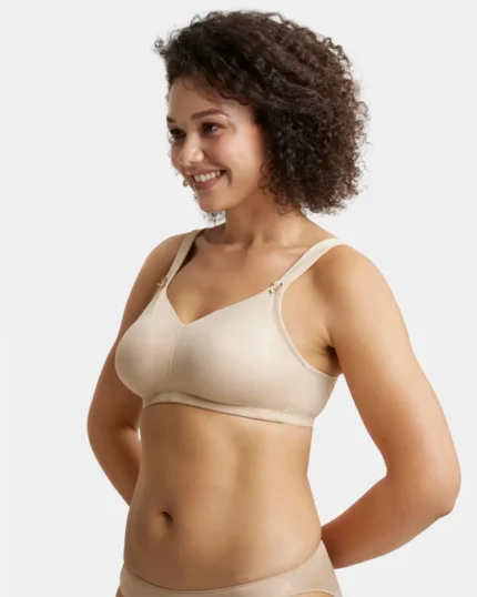 Super Combed Cotton Elastane Stretch Full Coverage Minimizer Bra