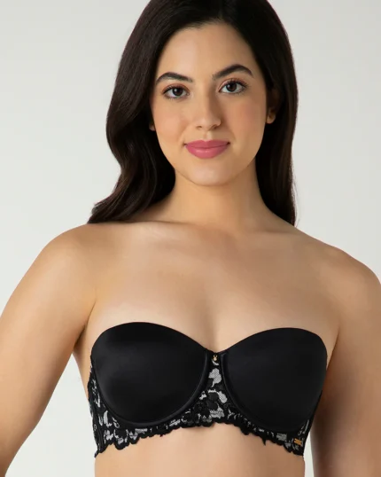 Black Femme Lace Padded Wired Multiway Bra