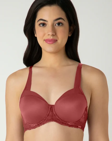 COWHIDE Glam Lace Padded Wired Balconette Bra
