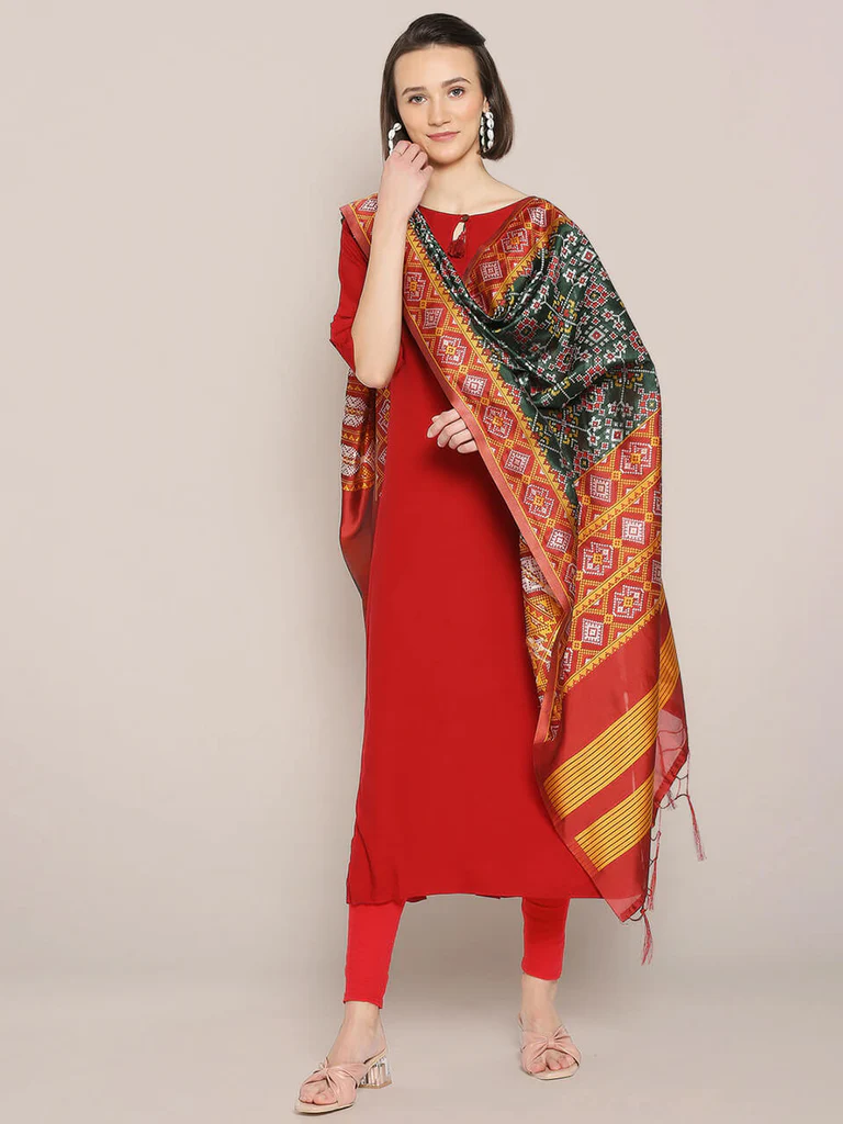 Banarasi Patola Silk Dupatta - Image 2