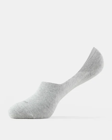 Compact Cotton Stretch No Show Socks- Grey Melange