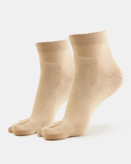 Compact Cotton Stretch Toe Sock