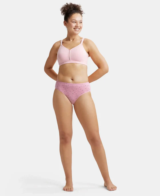 Super Combed Cotton Elastane Stretch Full Coverage Minimizer Bra - Image 4