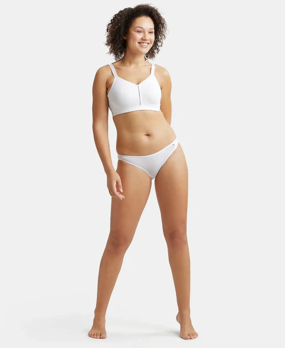 Non Padded Super Combed Cotton Elastane Stretch Full Coverage Minimizer Bra - Image 17