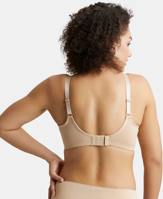 Super Combed Cotton Elastane Stretch Full Coverage Minimizer Bra - Image 4