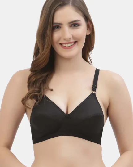 Non-Wired Flora Cotton Full-Coverage Bra