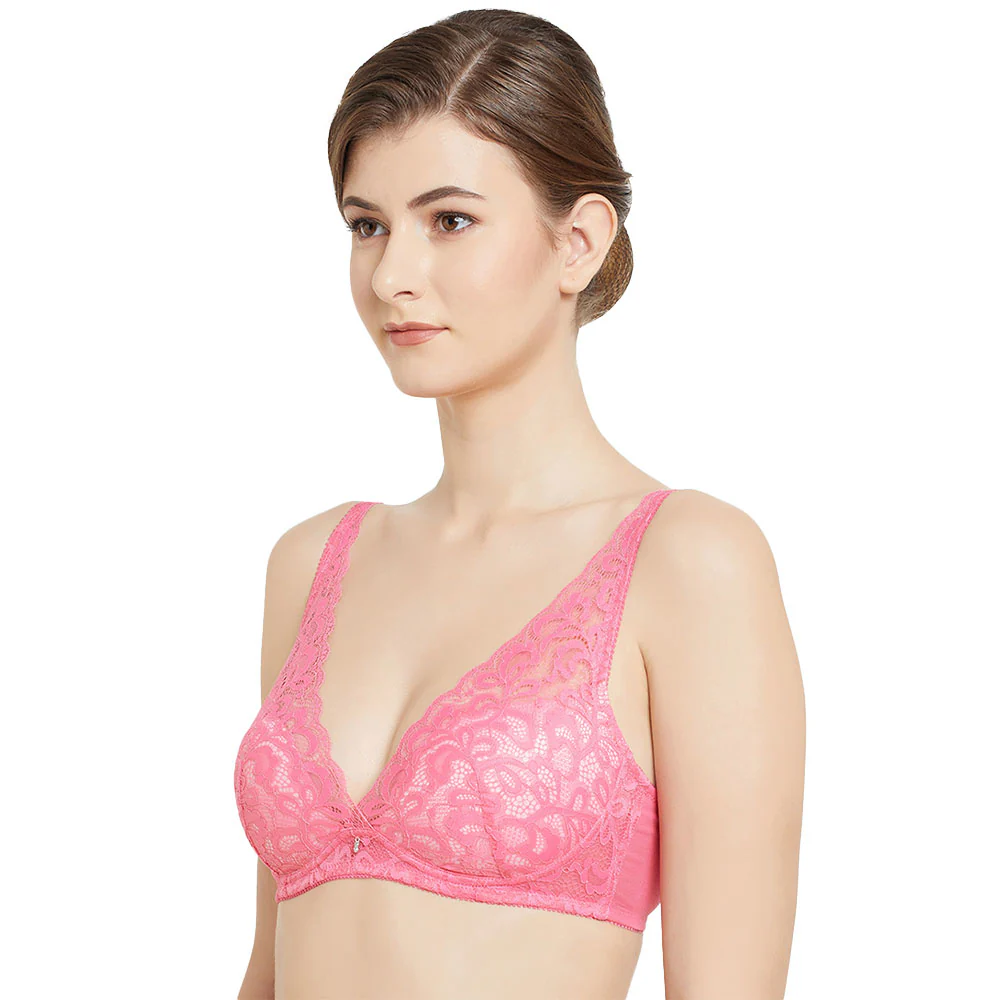 Mystique Padded Non-wired 3/4th Cup Bridal Wear Medium coverage Lace Bra - Image 4