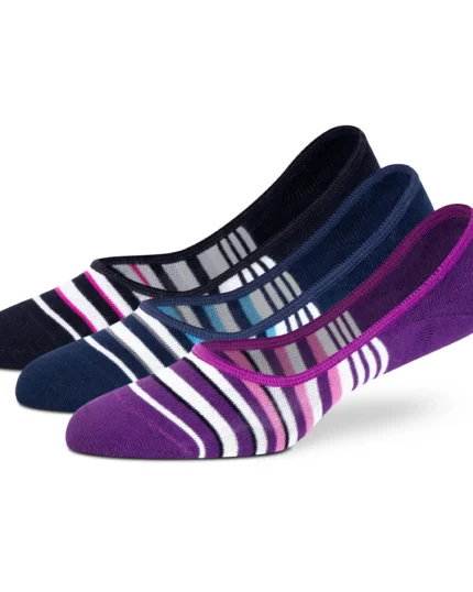 Baby Pink Beige Grey No-Show Socks - Women (Pack of 3)