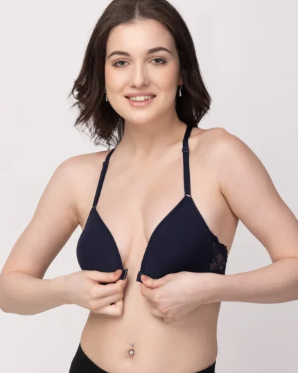 Non-Wired  Lightly Padded  Medium Coverage Women's Front-Open Bra