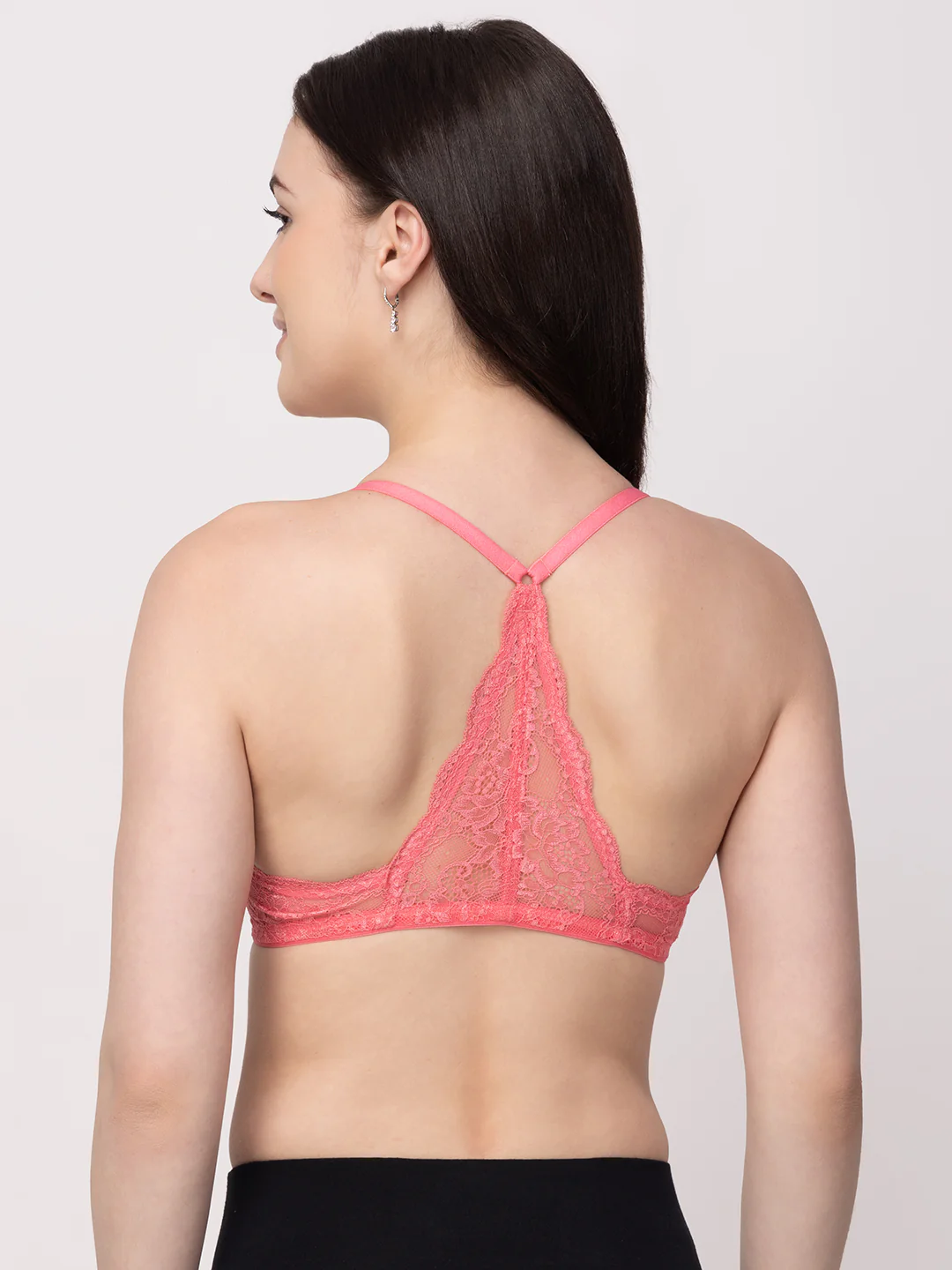 Rose Non-Wired Lightly Padded Medium Coverage Women's Front-Open Bra - Image 5