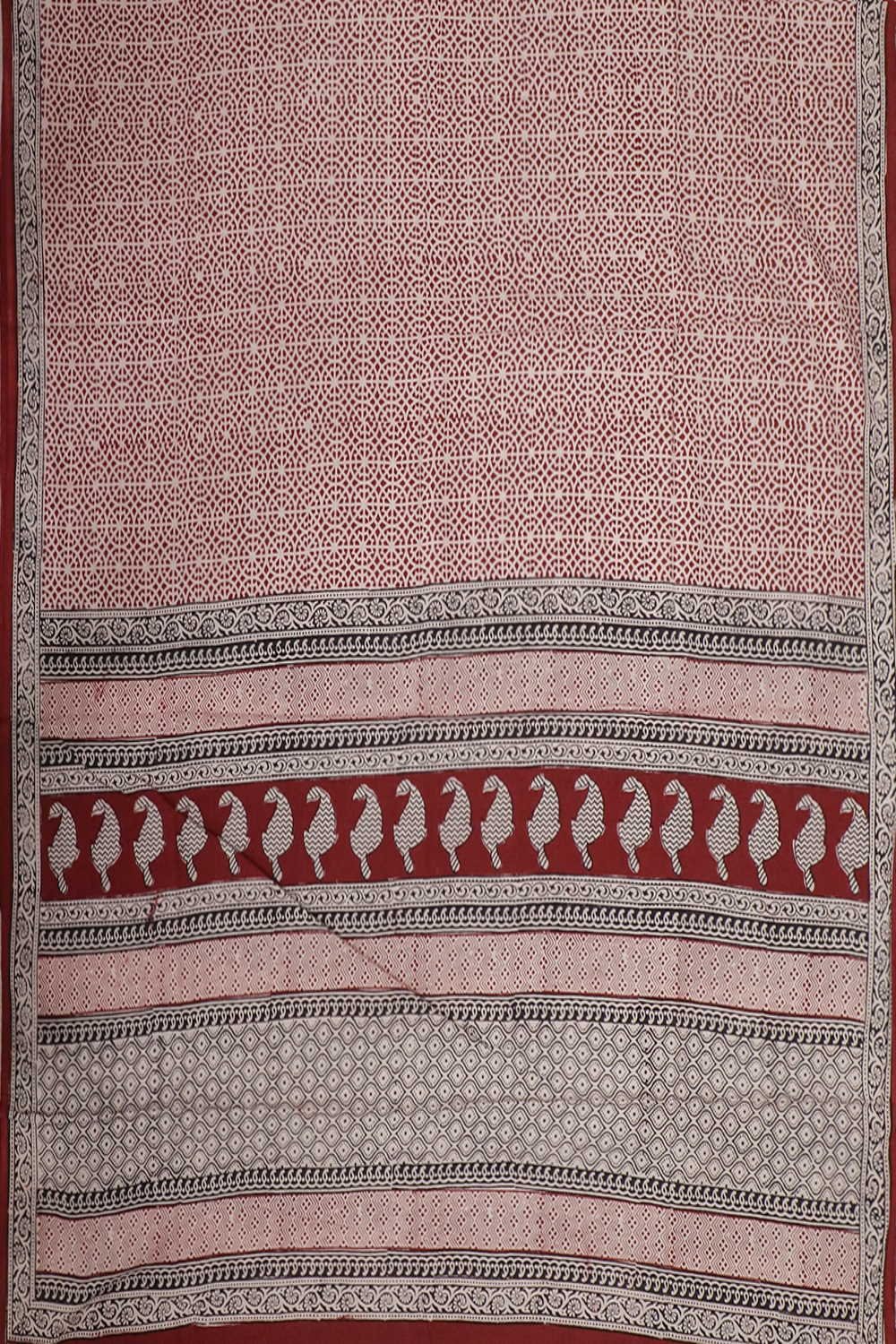 Maroon Bagh Cotton Dupatta - Image 3