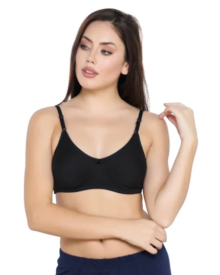 Evolove Women's Cotton Non Padded Non-Wired Everyday Regular T-Shirt Bra