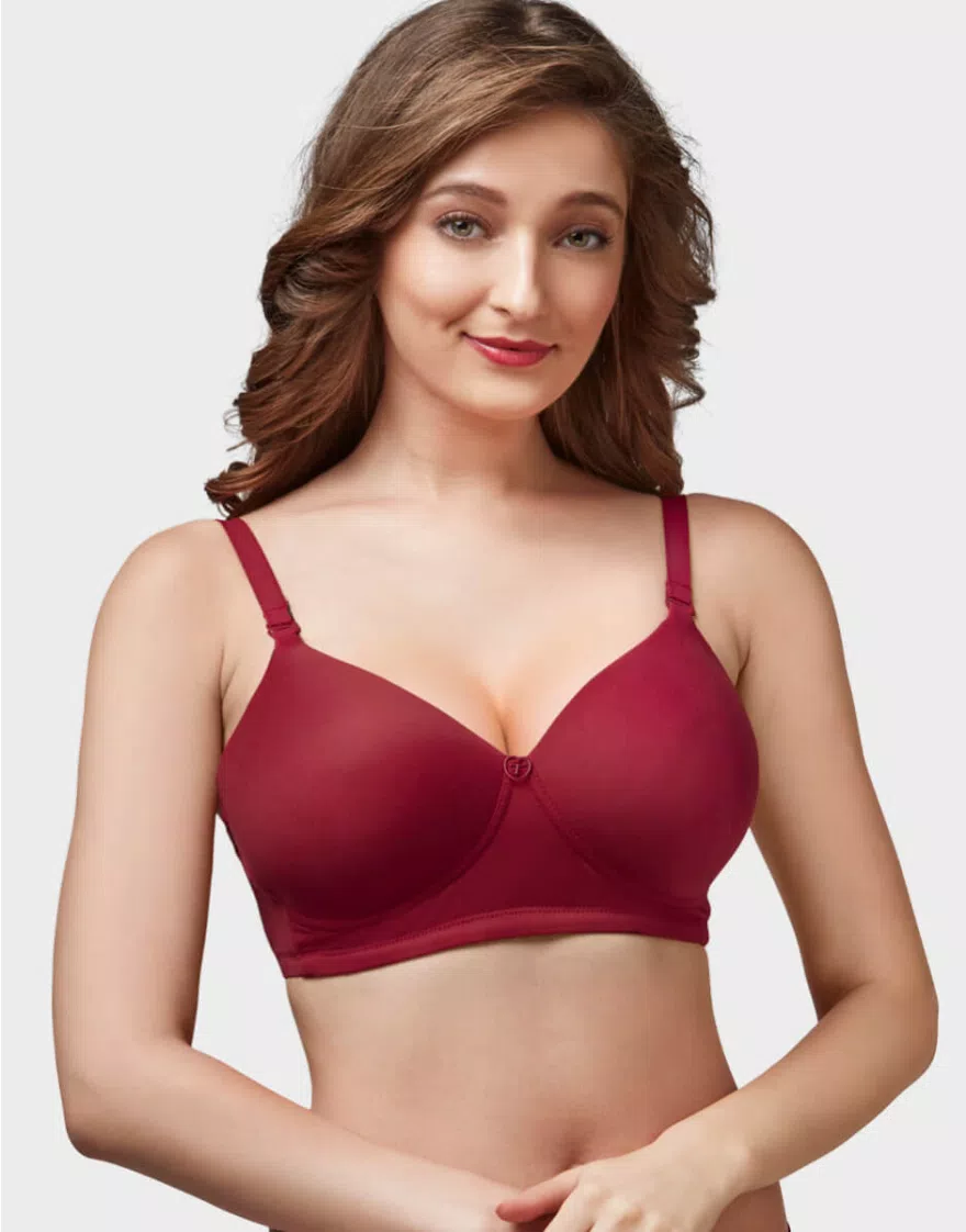 Moulded Feather Non Padded Full Coverage Women Bra - Image 2