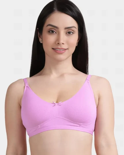 Susie Pastel Lavender Solid Full Coverage Moulded Everyday Bra