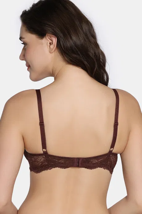 Dreamcatcher Padded Non Wired Medium Coverage Lace Bra - Image 3