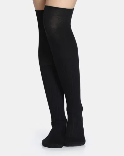 Polyester Cotton Elastane Full Length Socks